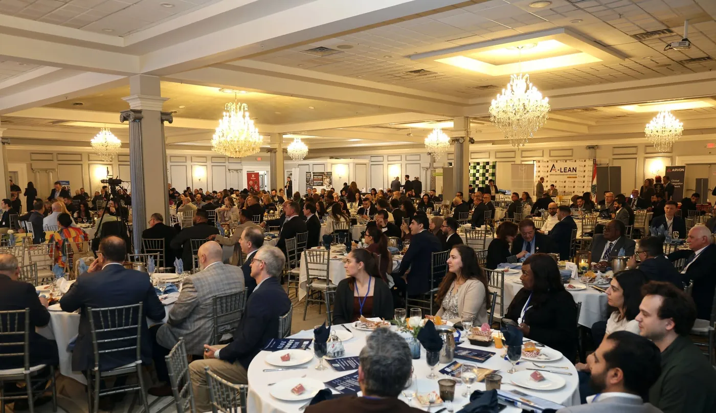 Guests at a MENA American Chamber of Commerce conference